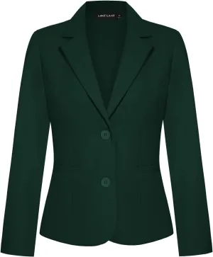 MINTLIMIT Women's Button Front Blazers Long Sleeve Lapel Stretch Casual Office Work Business Blazer Suit Jacket with Pockets