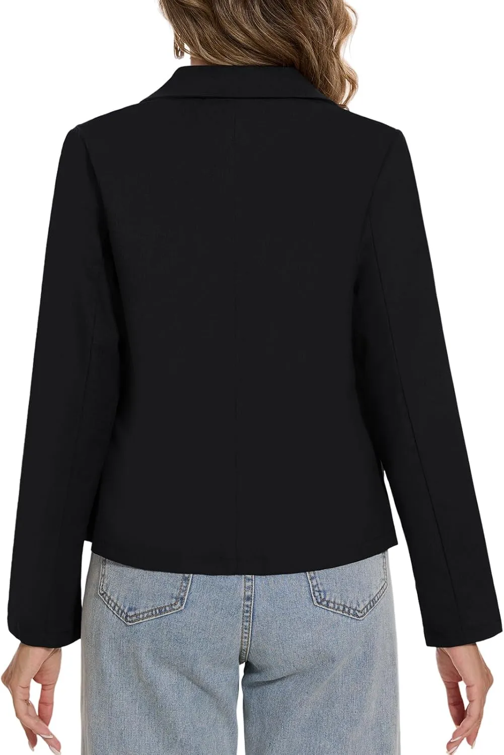 MINTLIMIT Womens Cotton Linen Blazer Long Sleeve Casual Work Office Lightweight Lapel Button Blazers Jacket with Pockets