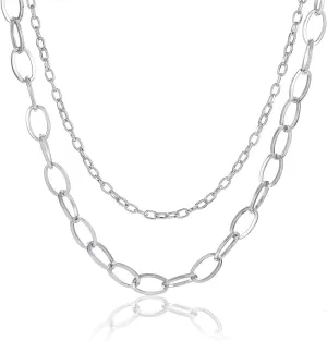 MOLOCH Chain Link Necklace For Woman Man Punk Chunky Chain Choker Necklace Dainty Layered Necklace Minimalist Jewelry