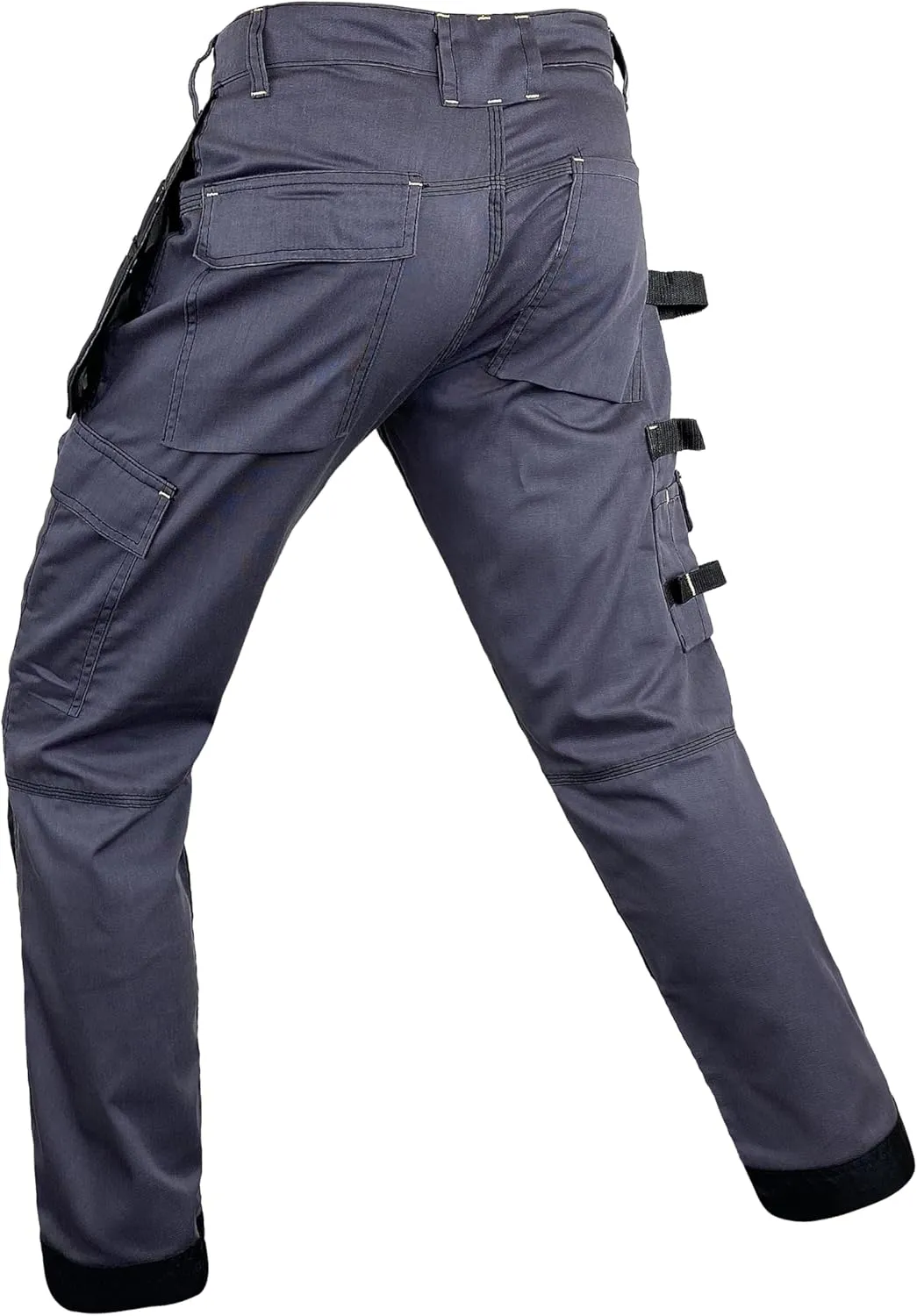 Notus Mens Construction Tactical Carpenter Multi-Pockets Cordura Knee and Holster Pockets Reinforced Work Pants
