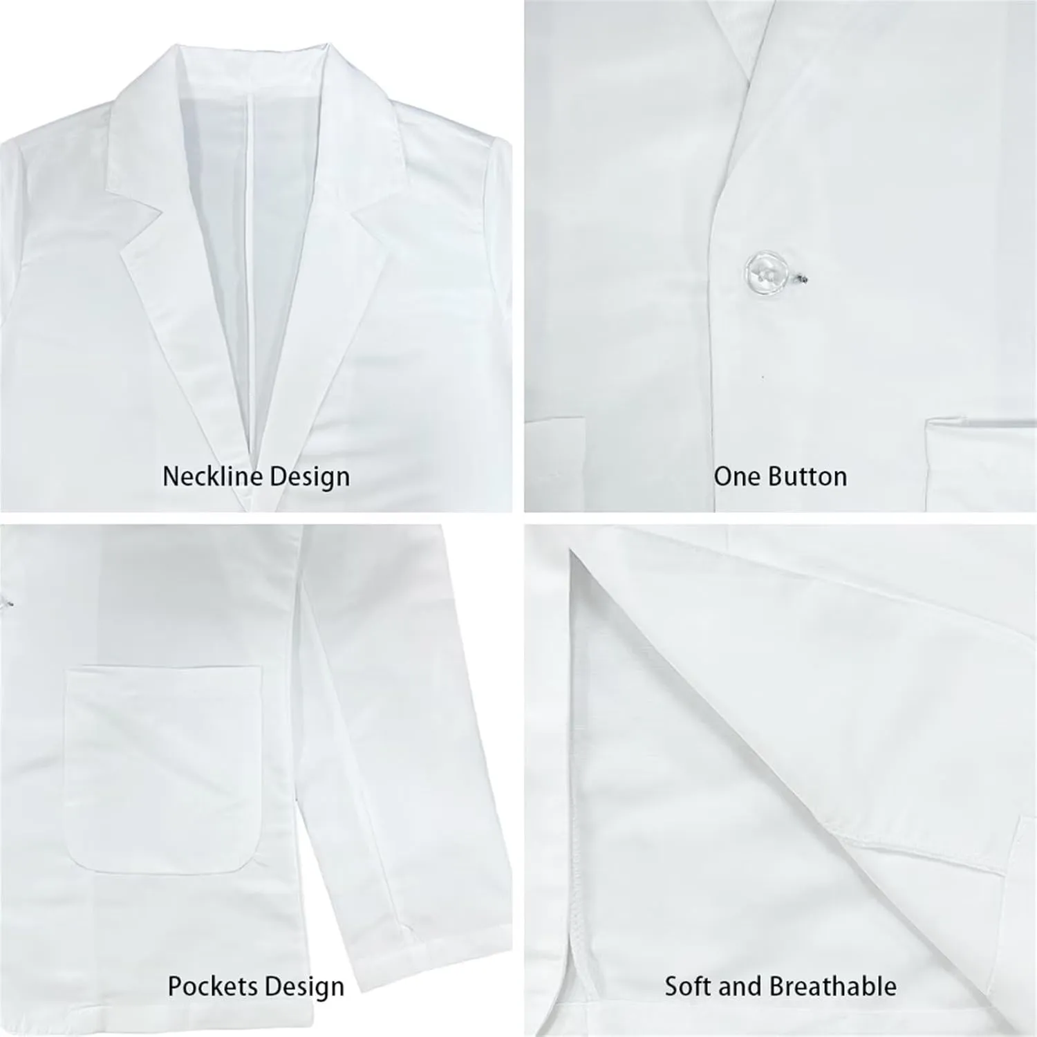 POLERO Blazers for Women Long Sleeve Work Office Jackets Open Front Cardigan Suit with Pockets
