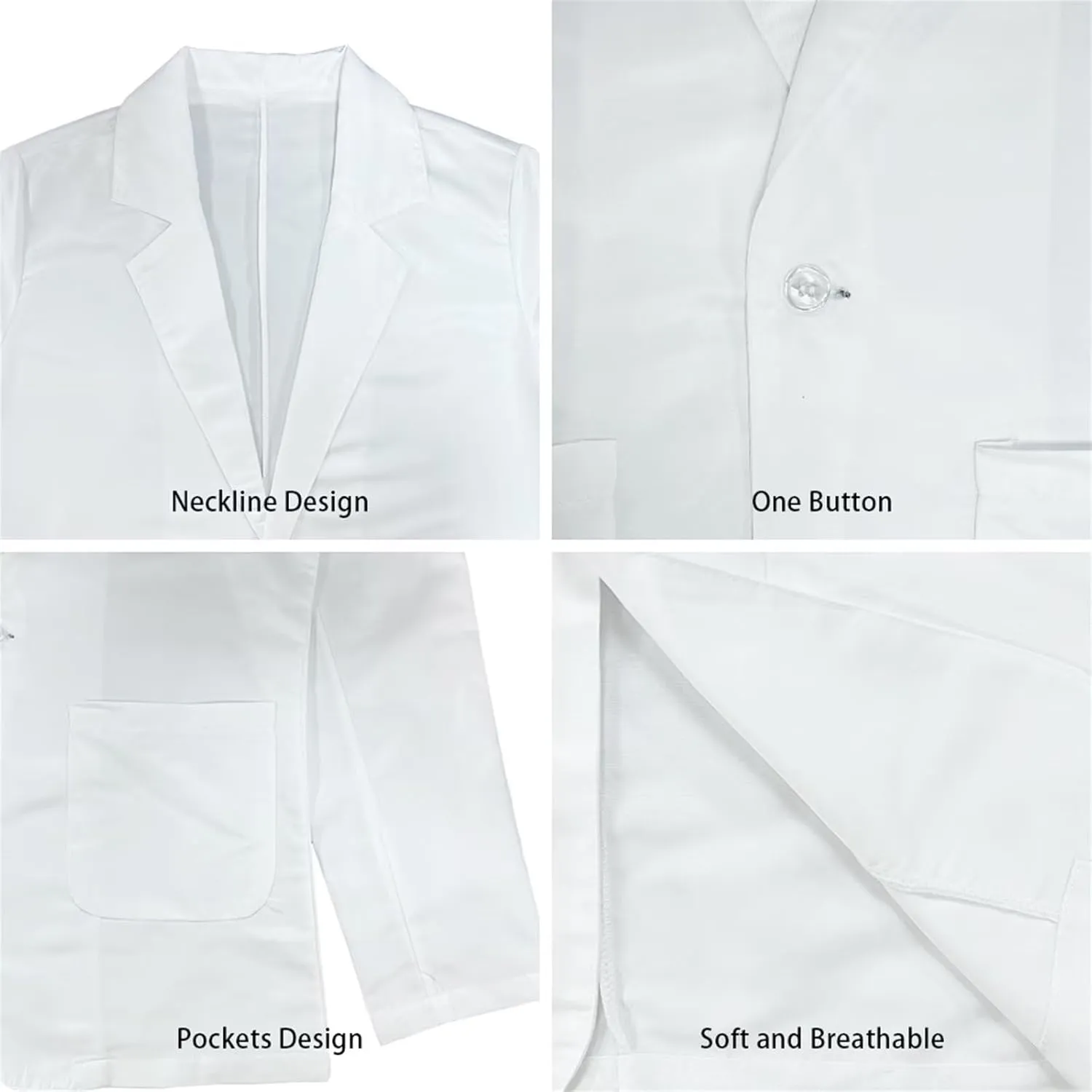 POLERO Womens Casual Blazers Long Sleeve Work Office Jacket with Pockets for Business