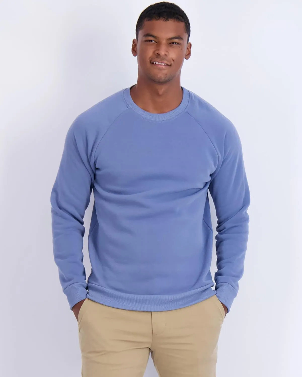 Real Essentials 3 Pack: Men's Soft Plush Fleece Crewneck Sweatshirt - Athletic Pullover Sweater (Available In Big & Tall)