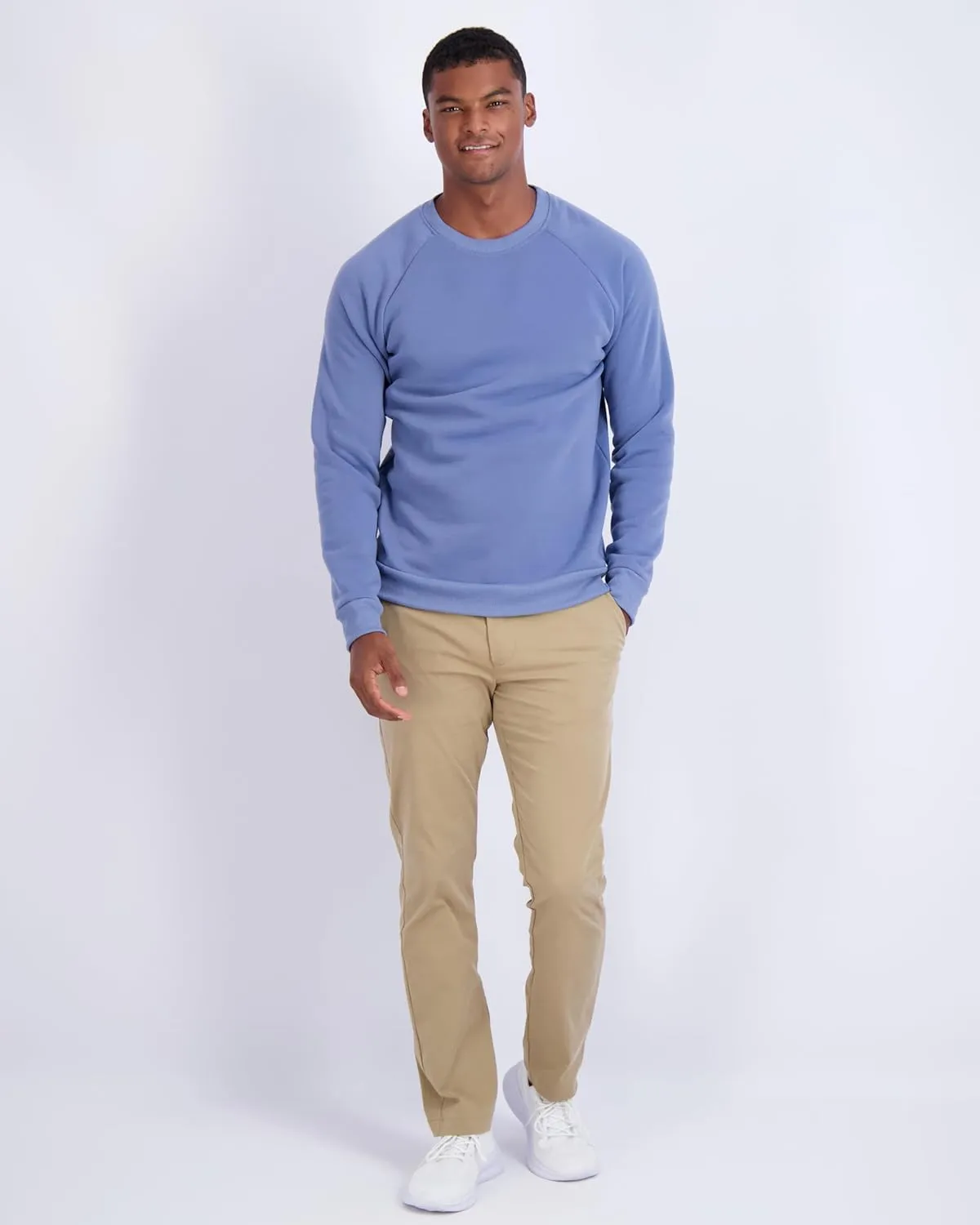 Real Essentials 3 Pack: Men's Soft Plush Fleece Crewneck Sweatshirt - Athletic Pullover Sweater (Available In Big & Tall)
