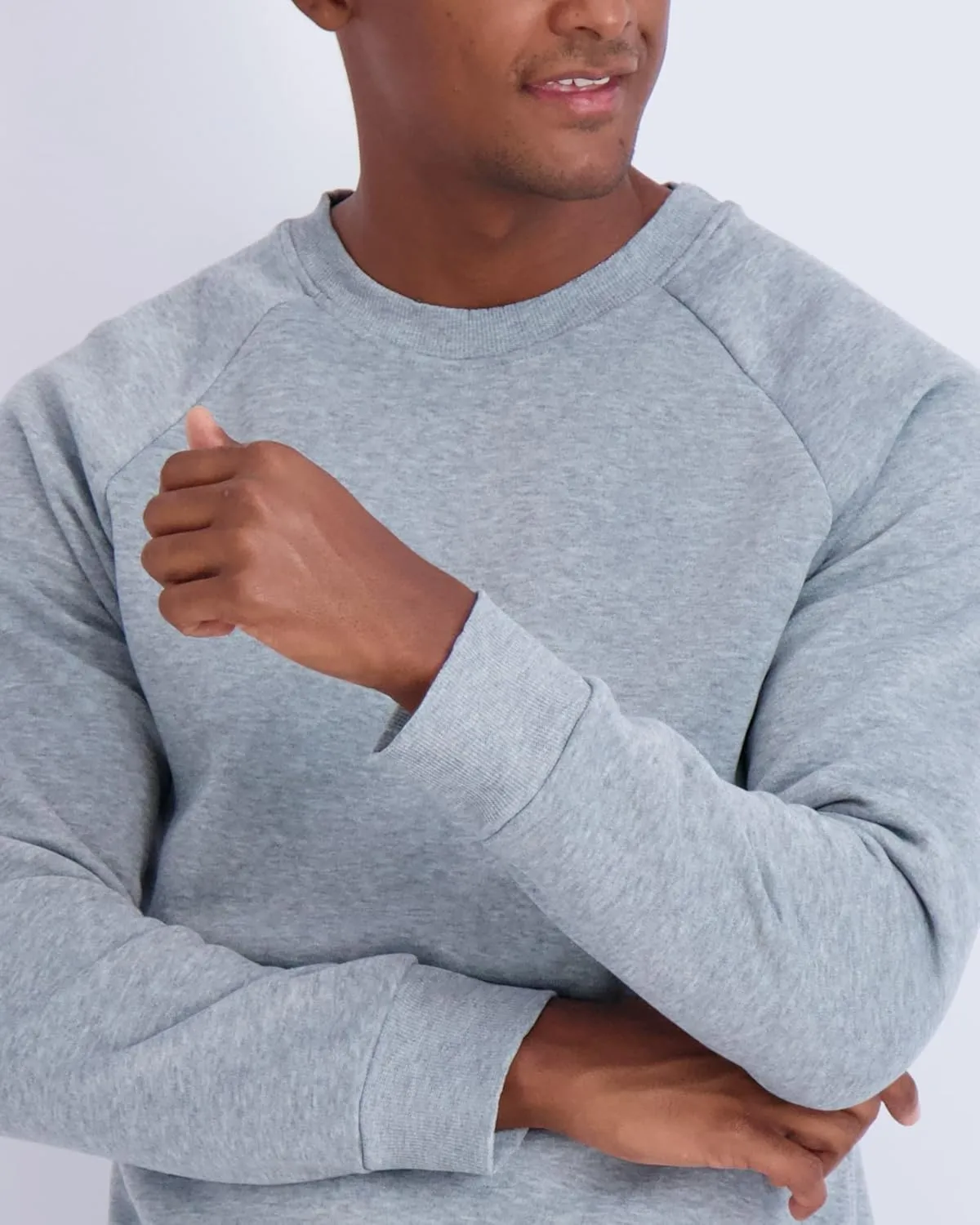 Real Essentials 3 Pack: Men's Soft Plush Fleece Crewneck Sweatshirt - Athletic Pullover Sweater (Available In Big & Tall)