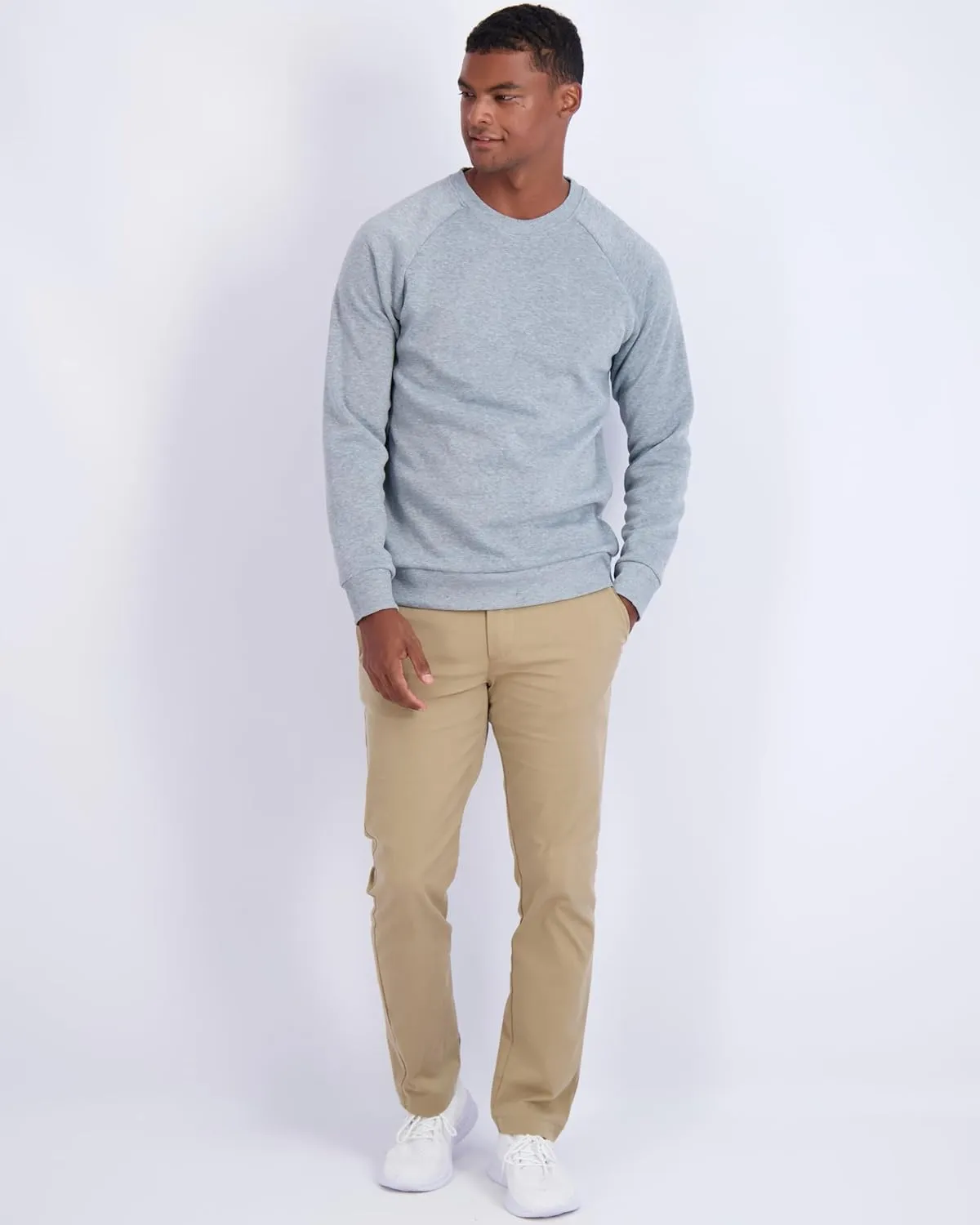 Real Essentials 3 Pack: Men's Soft Plush Fleece Crewneck Sweatshirt - Athletic Pullover Sweater (Available In Big & Tall)