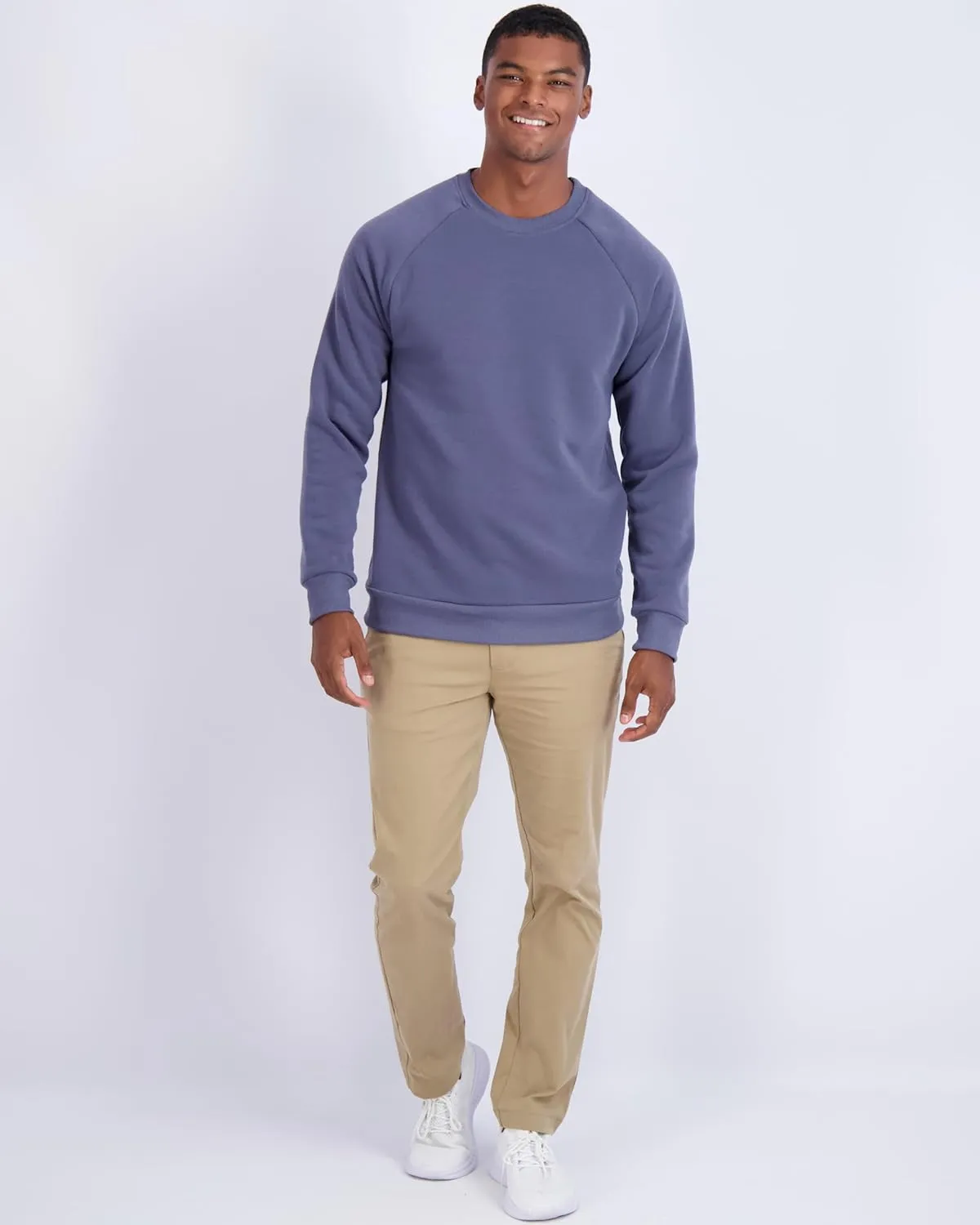 Real Essentials 3 Pack: Men's Soft Plush Fleece Crewneck Sweatshirt - Athletic Pullover Sweater (Available In Big & Tall)