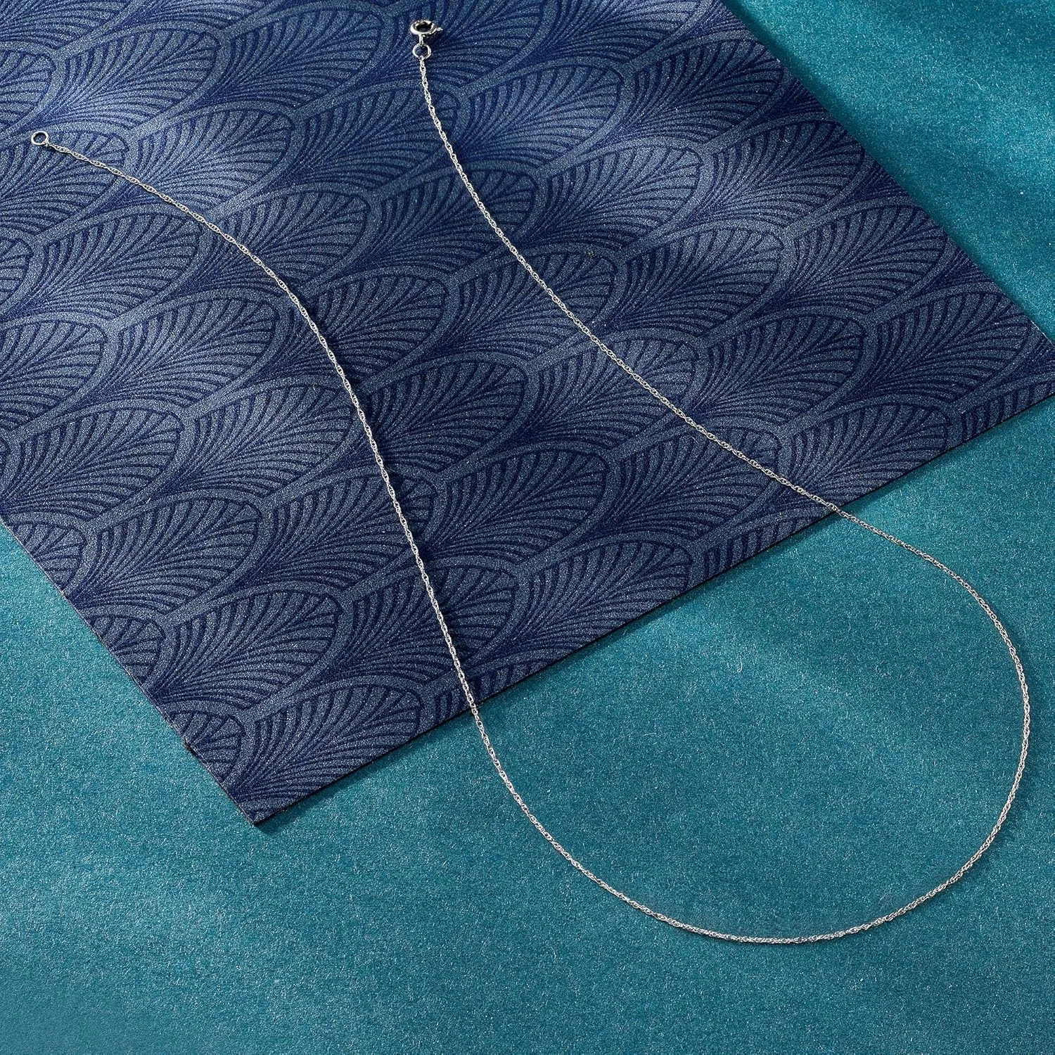Ross-Simons 0.7mm 14kt White Gold Rope-Chain Necklace