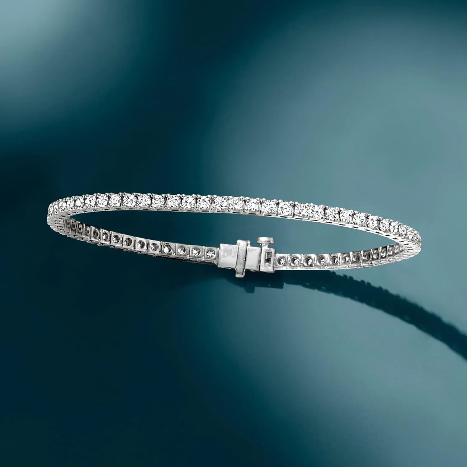 Ross-Simons 3.00 ct. t.w. Lab-Grown Diamond Tennis Bracelet in Sterling Silver