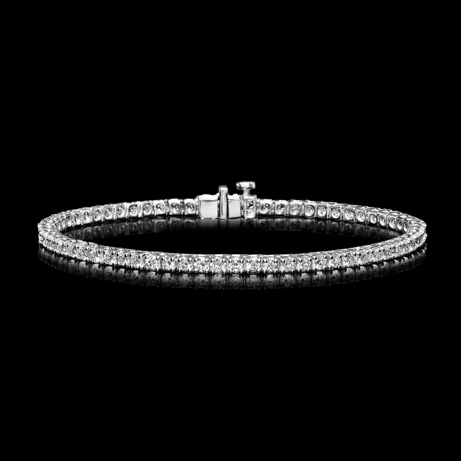 Ross-Simons 3.00 ct. t.w. Lab-Grown Diamond Tennis Bracelet in Sterling Silver