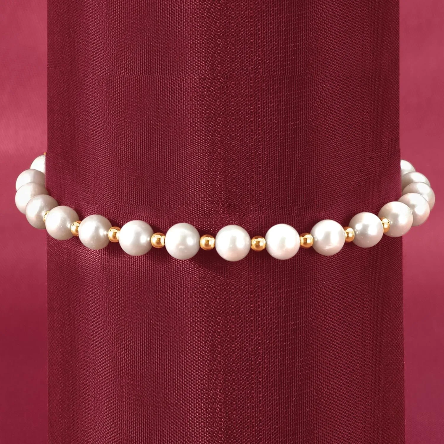 Ross-Simons 6-7mm Cultured Pearl Bracelet With 14kt Yellow Gold