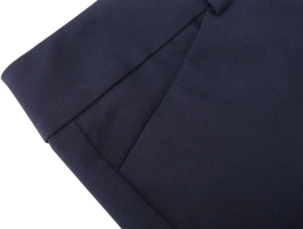 SATINATO Women's Straight Pants Stretch Slim Skinny Solid Trousers Casual Business Office