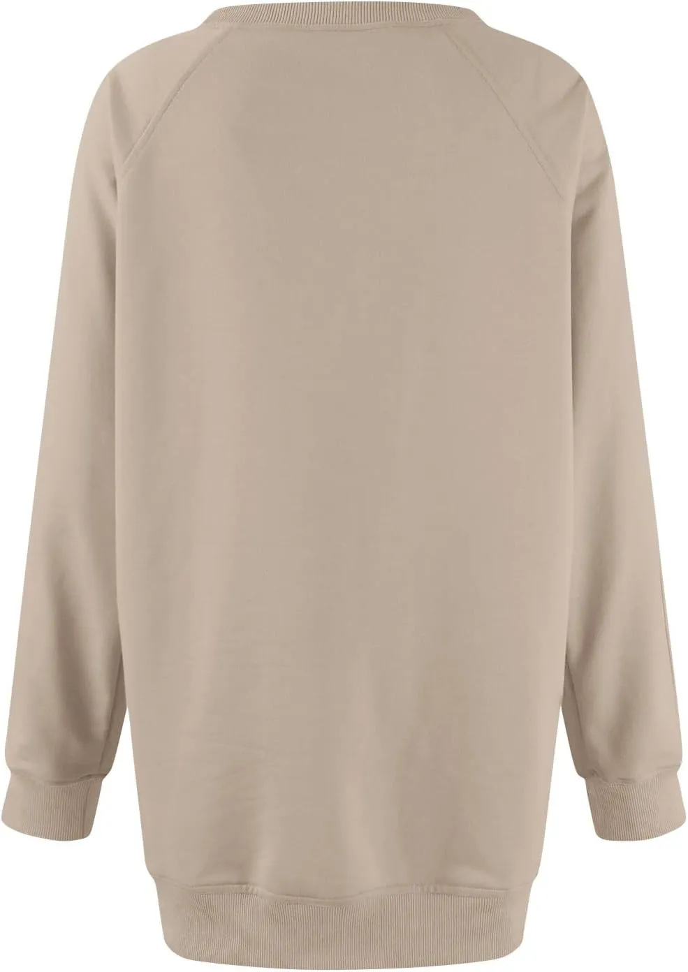 slqdgmryz Crewneck Sweatshirts Women Side Split Oversized Sweatshirt No Hood Crew Neck Y2k Hoodie Long Sleeve Tunic Pullover