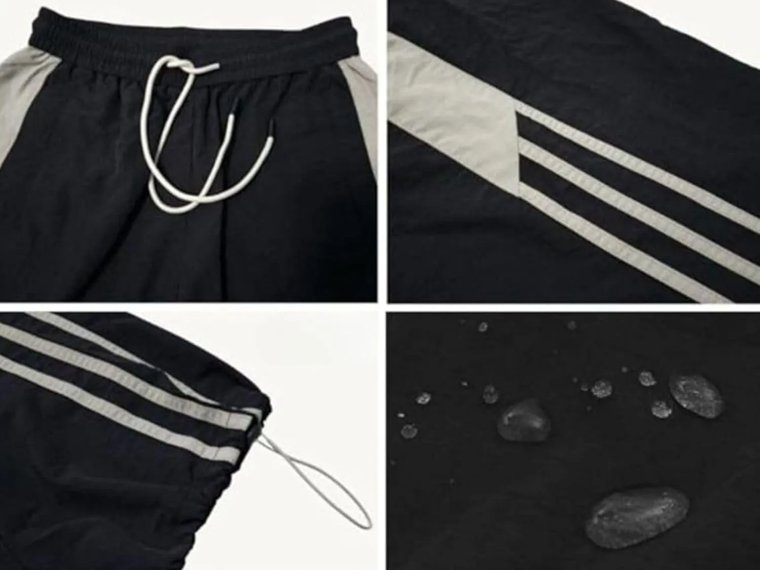 Stripes Track Pants Women Y2k Parachute Pants Mens Baggy Wide Leg Sweatpants Cargo Jogger Pants
