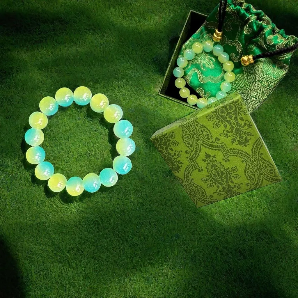 Transparent Gradient Dual Color Bracelet  Adjustable, Hypoallergenic, Unisex Fashion Accessory 12mm