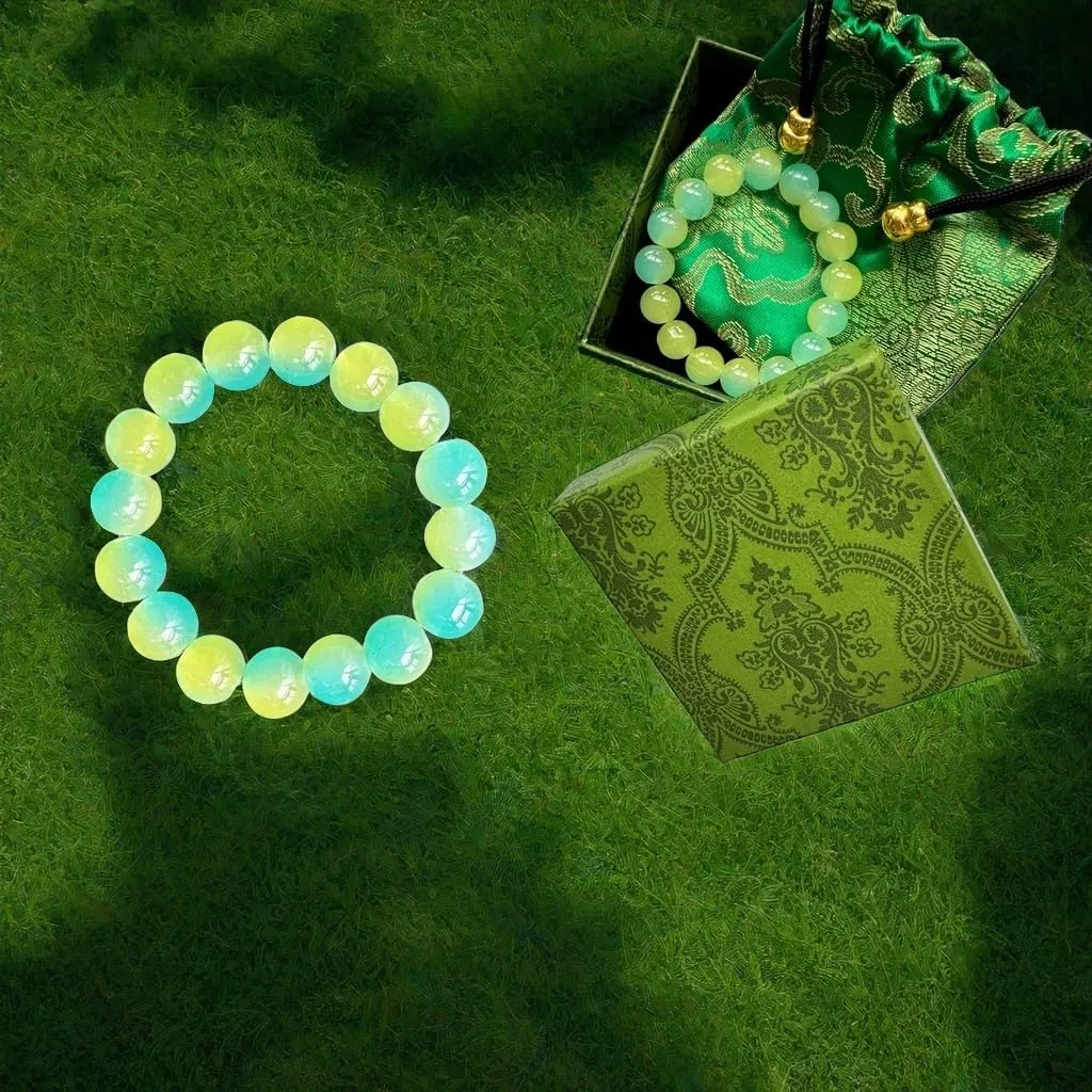 Transparent Gradient Dual Color Bracelet  Adjustable, Hypoallergenic, Unisex Fashion Accessory 12mm