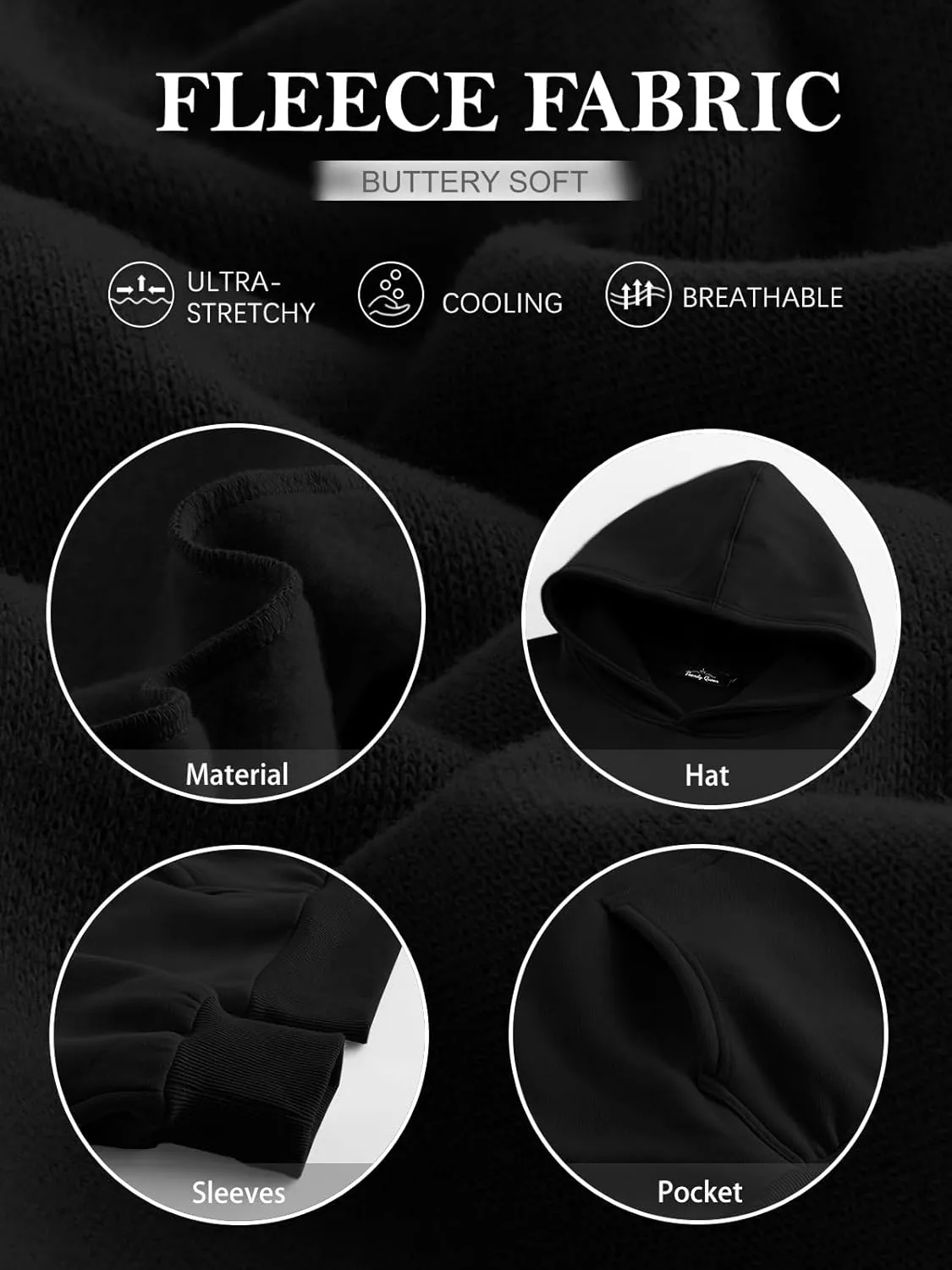 Trendy Queen Womens Oversized Hoodies Fleece Sweatshirts Sweaters Spring Outfits 2025 Pullover Fall Winter Clothes