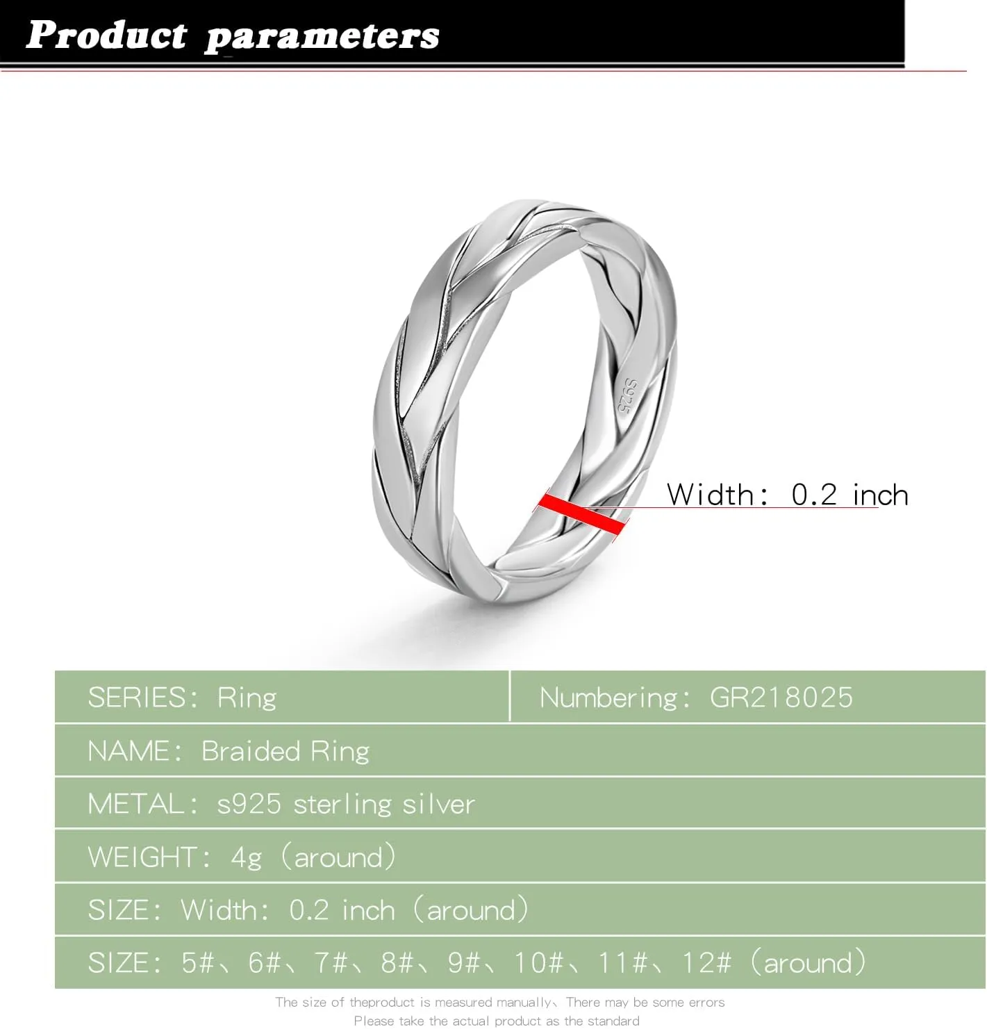 Women & Men 925 Sterling Silver Stripe Ring - Fashion Simple 5 MM Ring 5-12# Couples Jewelry For Him Her Gift in a Pretty Gift Box