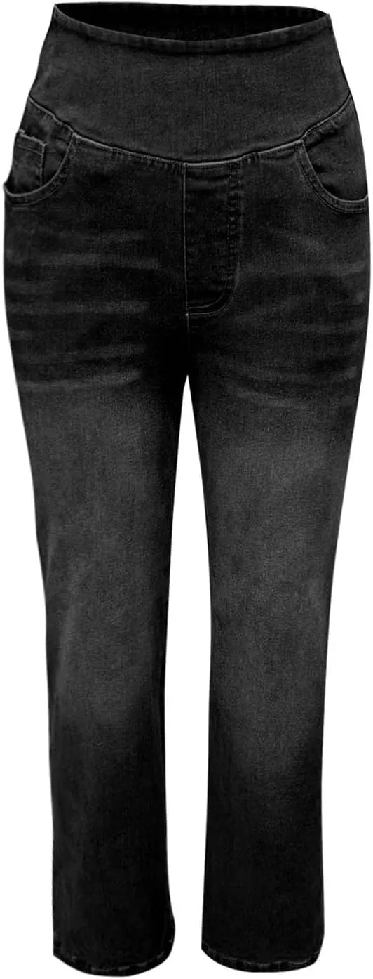 Women High Waisted Wide Leg Jeans Stylish Denim Pant for Party Wear Street Style Office Relax Fit Palazzo Casual Jean