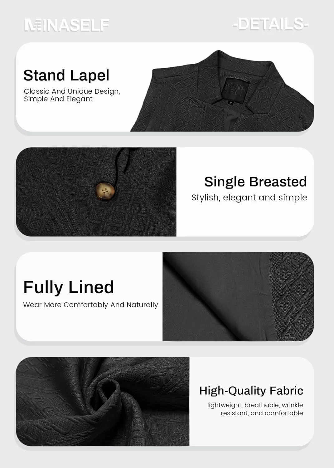 Women's 2025 Summer Sleeveless Vest Blazer Lightweight Casual Fully-Lined Slim Work Fashion Petite Elegant Tops
