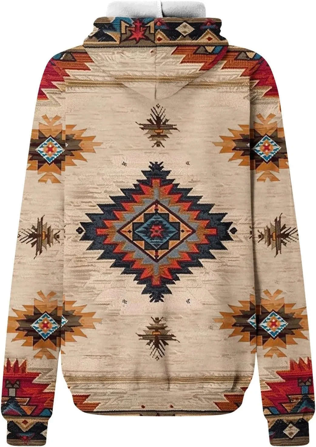 Womens Aztec Ethic Graphic Sweatshirt Western Shirts Hoodies Casual Fall Tops Pullover Cow Country Vintage Outfit