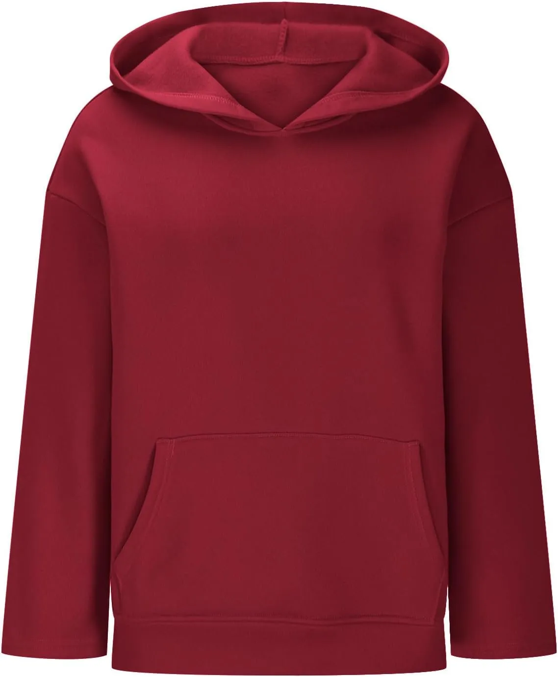Women's Oversized Hoodies,Casual Crew Neck Long Sleeve Fleece Sweatshirts Pullover Sweaters Teen Girls Cute Tops