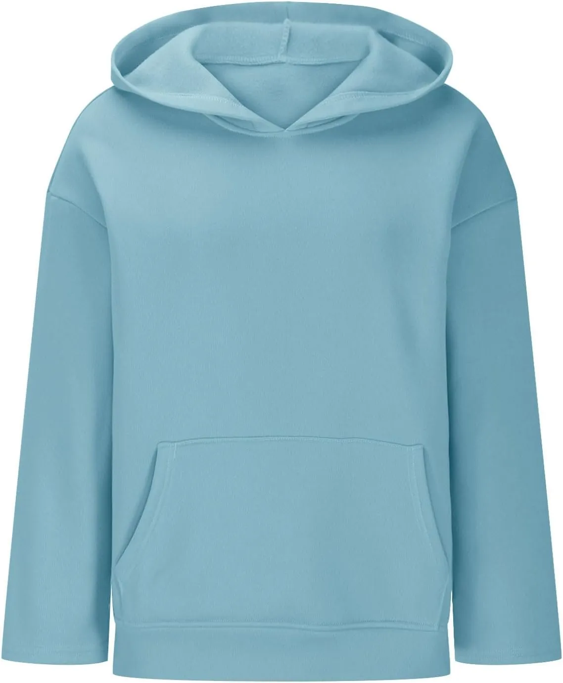 Women's Oversized Hoodies,Casual Crew Neck Long Sleeve Fleece Sweatshirts Pullover Sweaters Teen Girls Cute Tops