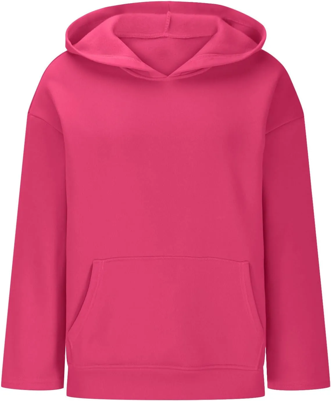 Women's Oversized Hoodies,Casual Crew Neck Long Sleeve Fleece Sweatshirts Pullover Sweaters Teen Girls Cute Tops
