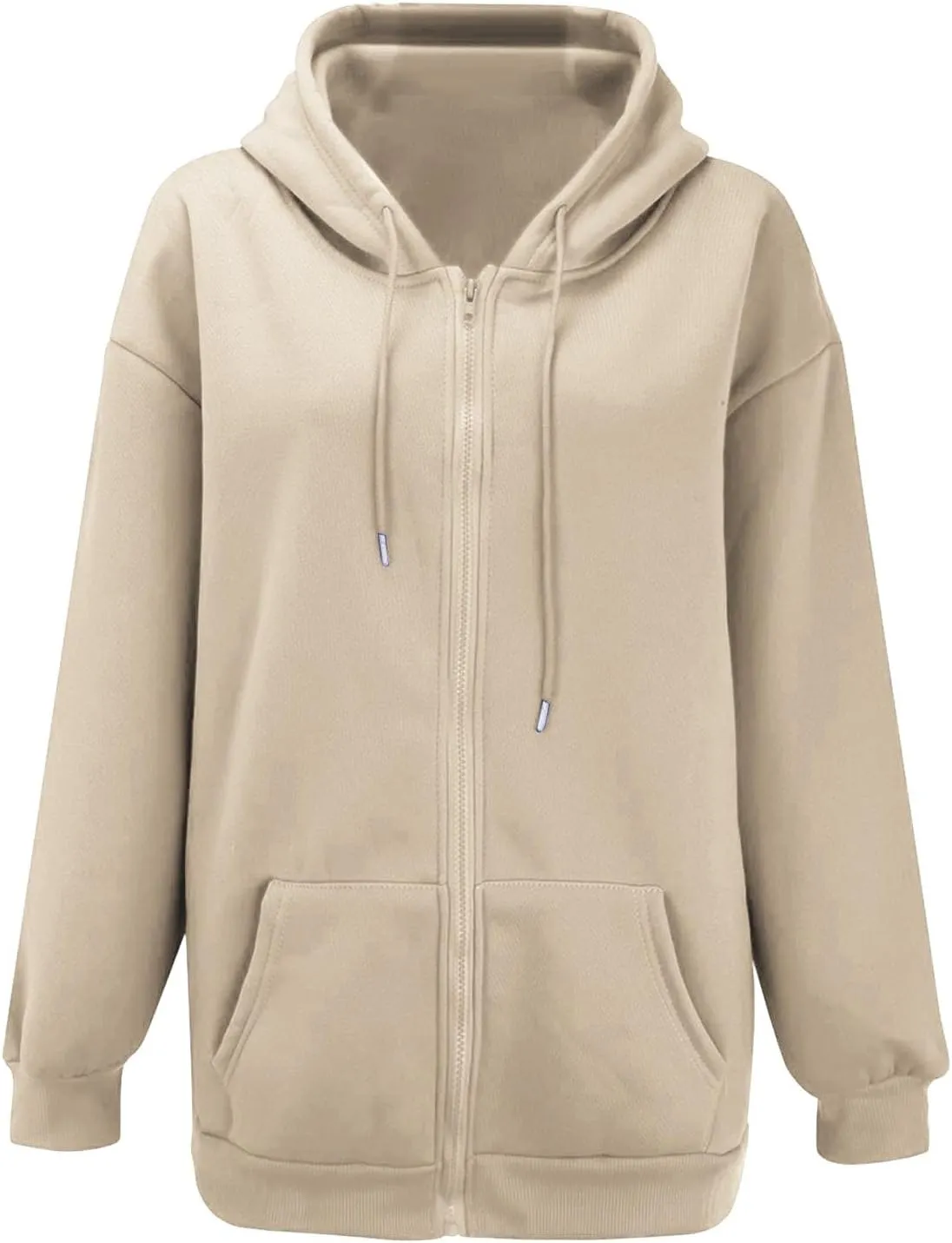 Womens Zip Up Hoodies Long Sleeve Sweatshirts Fall Outfits Oversized Sweaters Casual Fashion Y2K Jackets