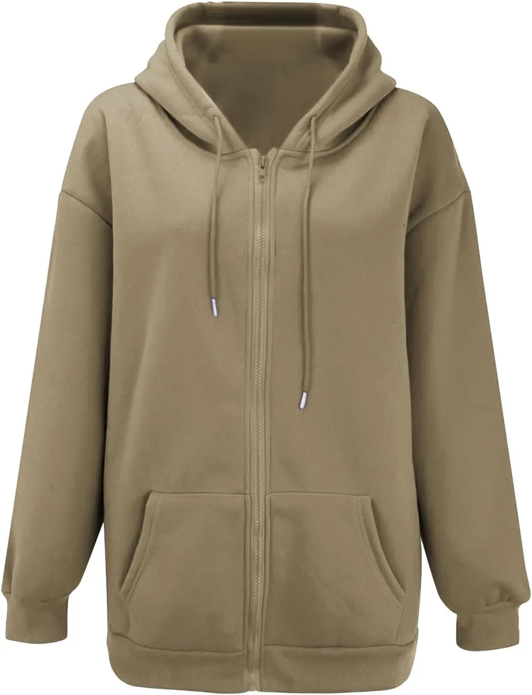 Womens Zip Up Hoodies Long Sleeve Sweatshirts Fall Outfits Oversized Sweaters Casual Fashion Y2K Jackets