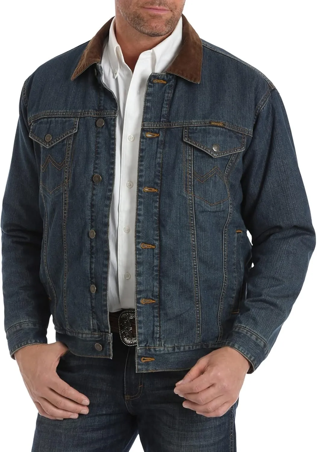 Wrangler Men's Concealed Carry Blanket Lined Denim Jacket
