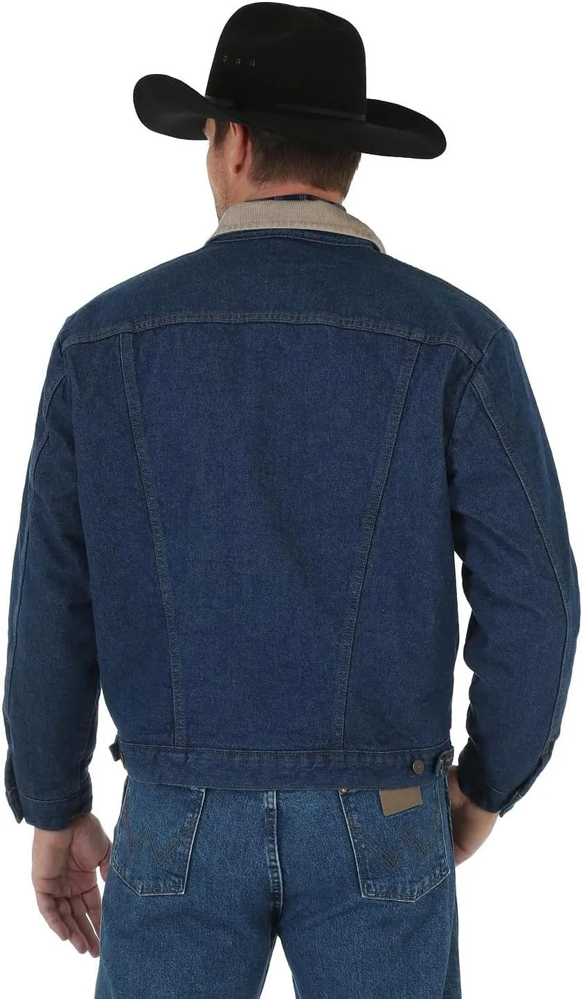 Wrangler Men's Western Style Lined Denim Jacket